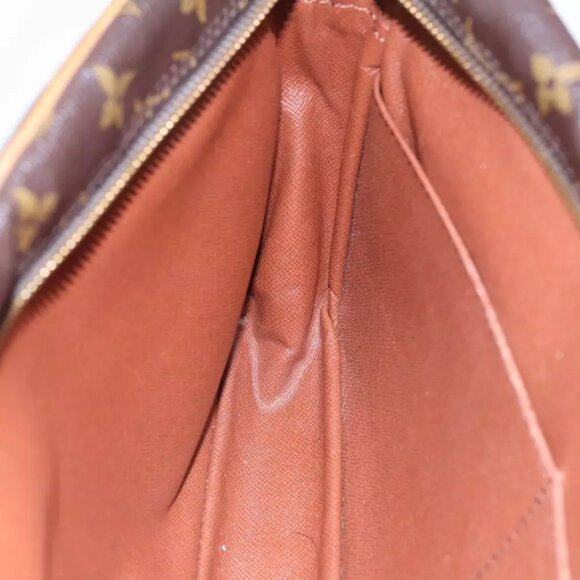 authenticity guaranteed LOUIS VUITTON Monogram Compiegne Clutch Bag - Picture 7 of 16